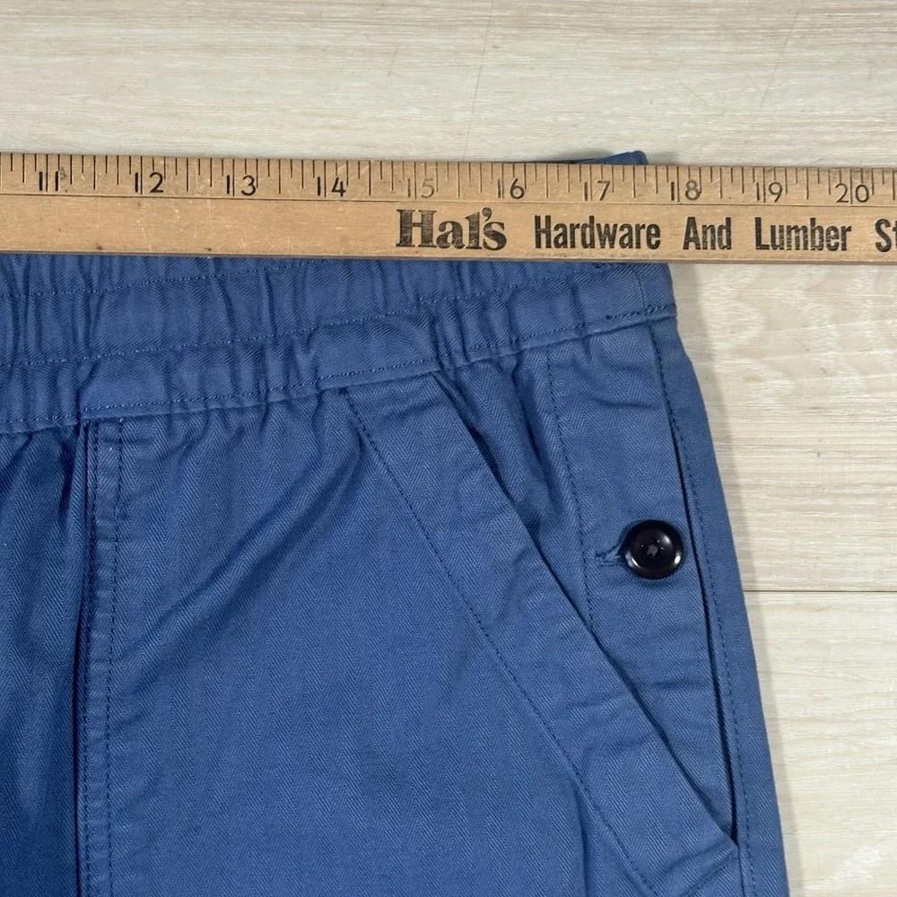 Banana Republic Herringbone Cotton Utility Pants Blue Gray Size Men's 33x30 NWT